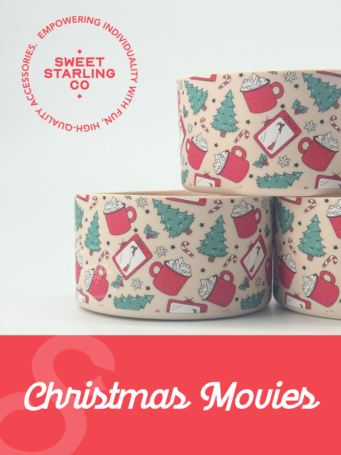 Christmas Movies Tumbler Boots
