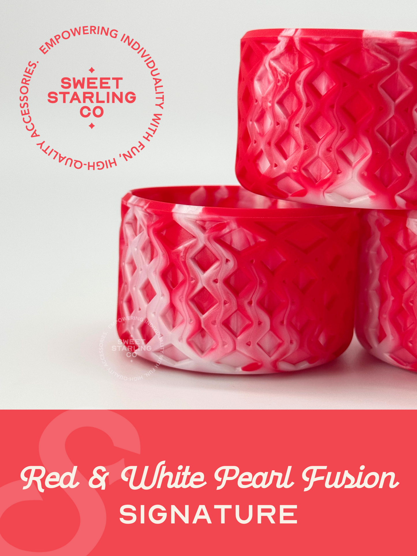 SSC Signature Tumbler Boot- Red & White Pearl Fusion
