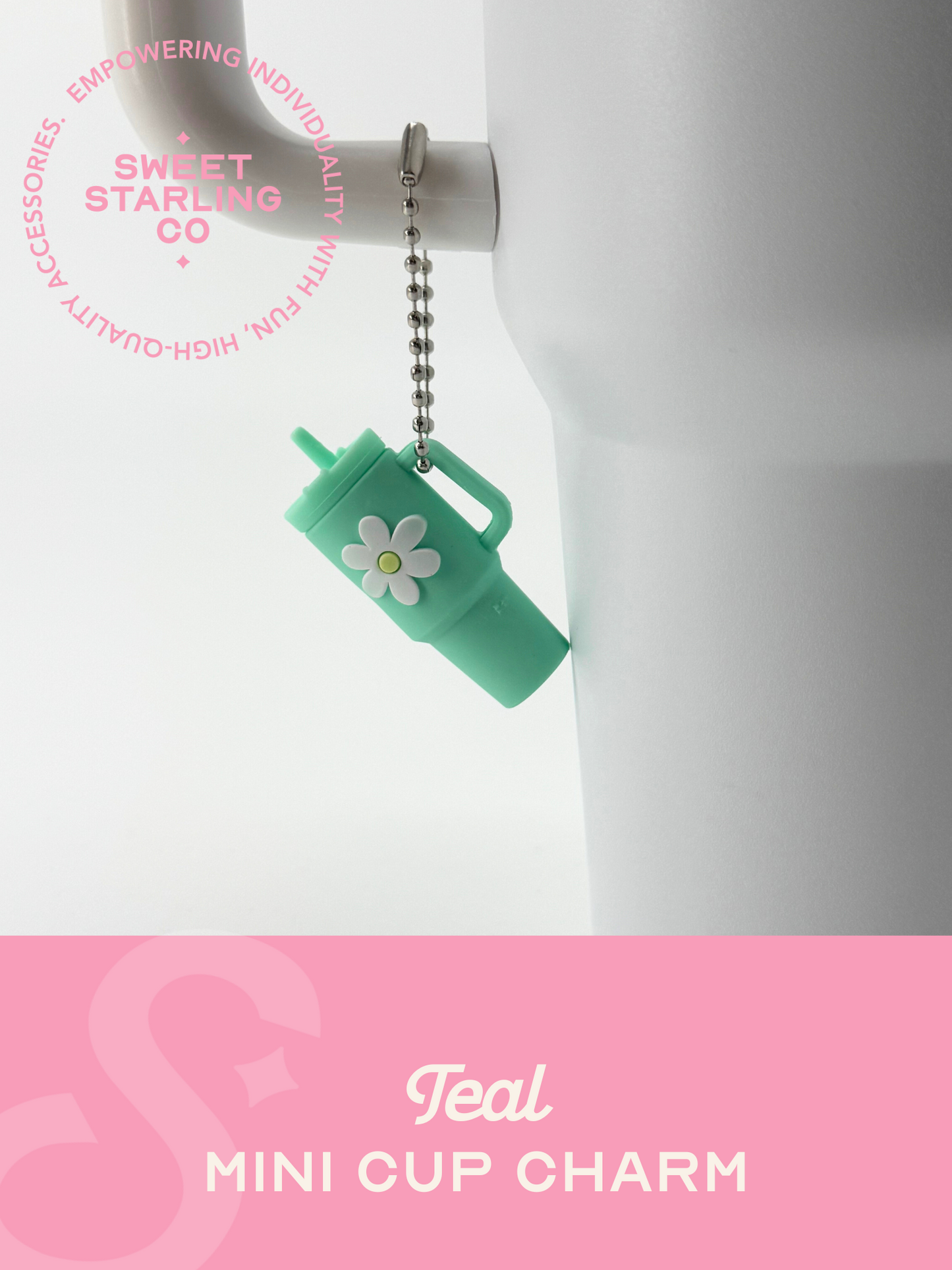 Mini Cup Charm- Teal