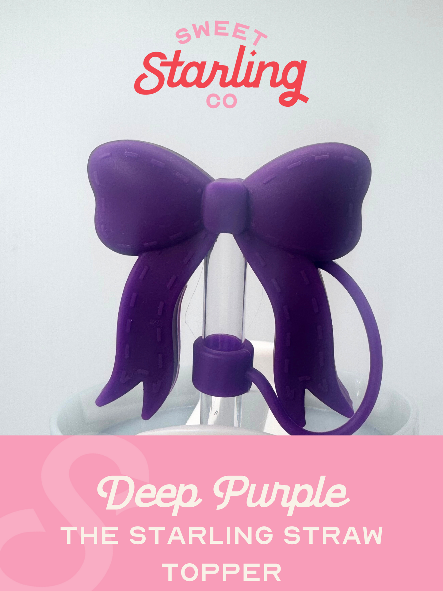 The Starling Straw Topper- Deep Purple