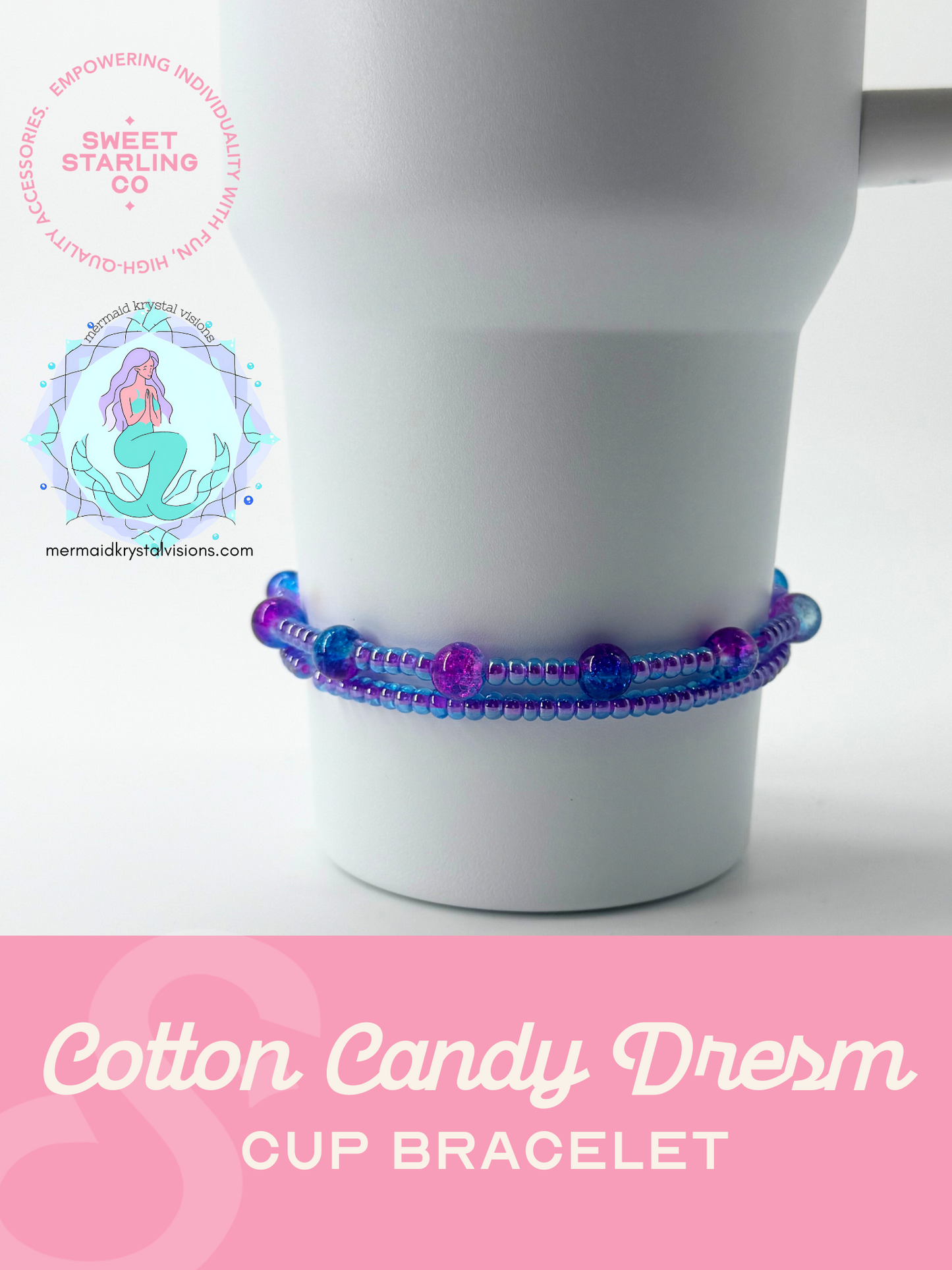 Cotton Candy Dream Cup Bracelet
