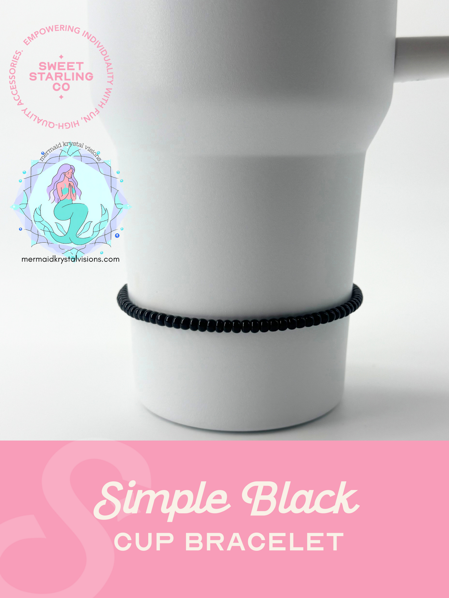 Simple Black Cup Bracelet