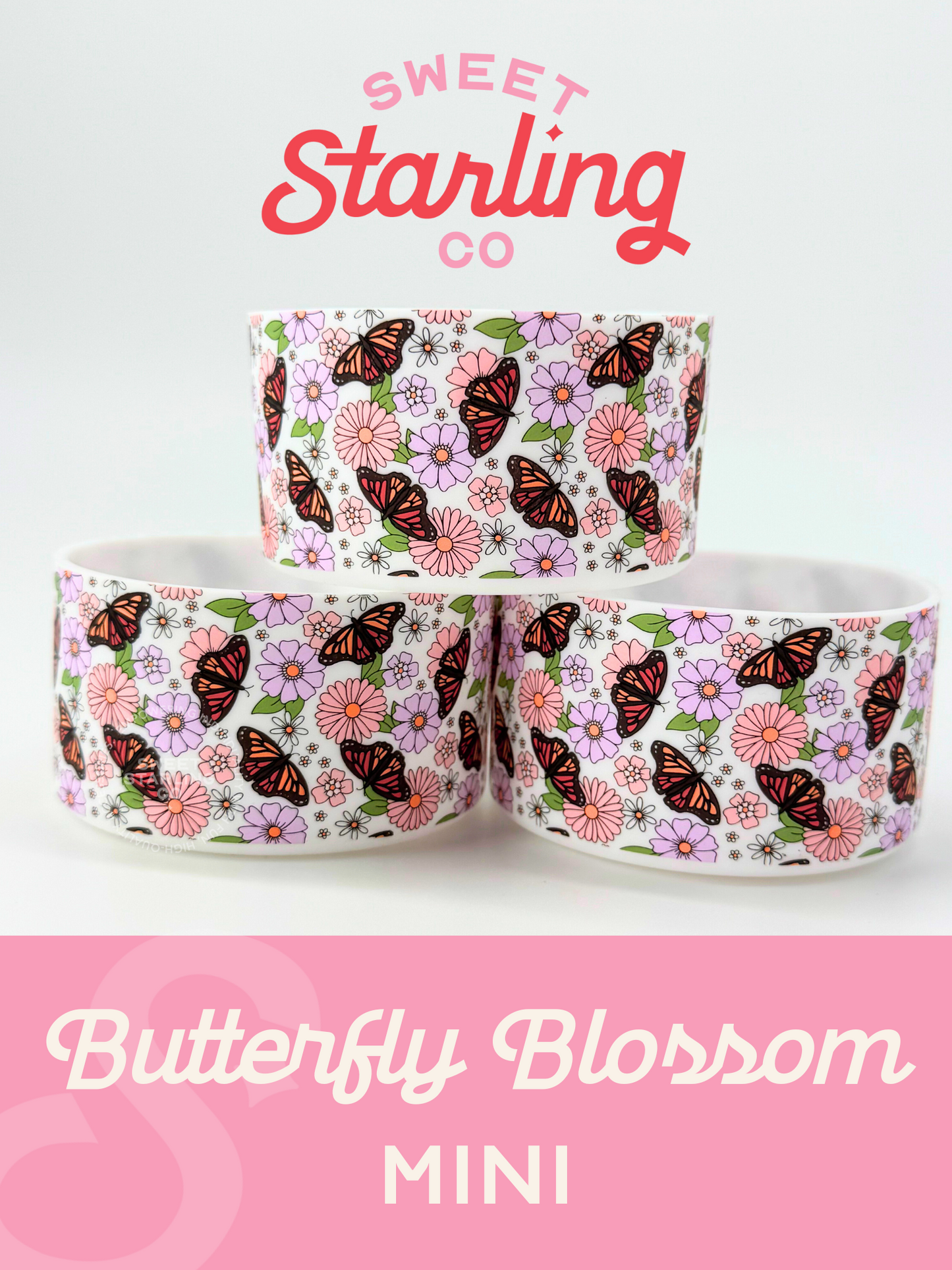 Butterfly Blossom 7cm Mini Tumbler Boots