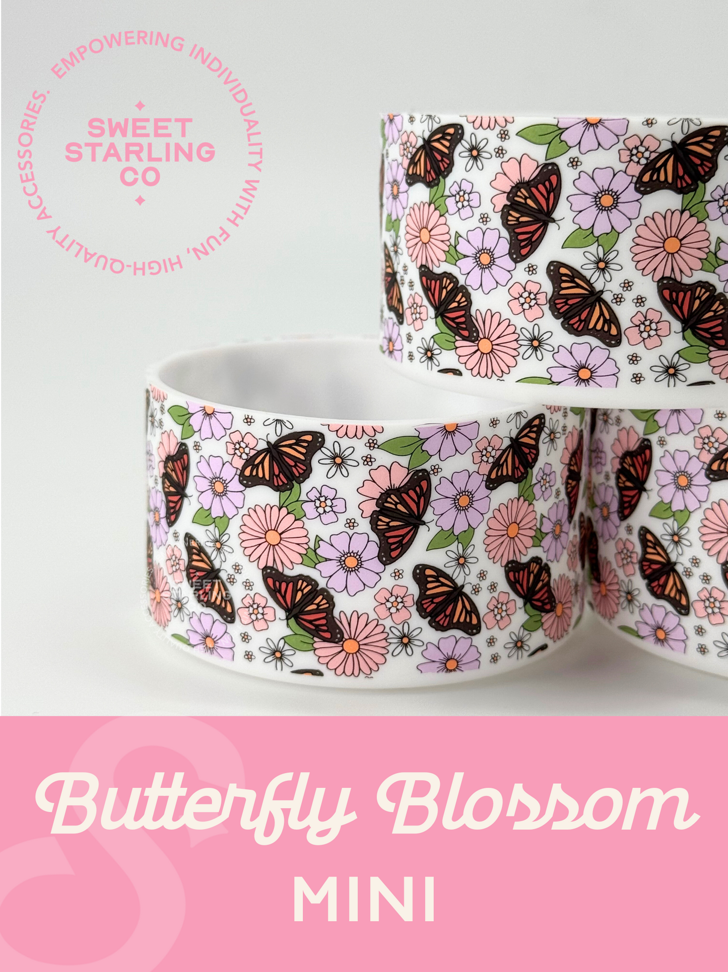 Butterfly Blossom 7cm Mini Tumbler Boots