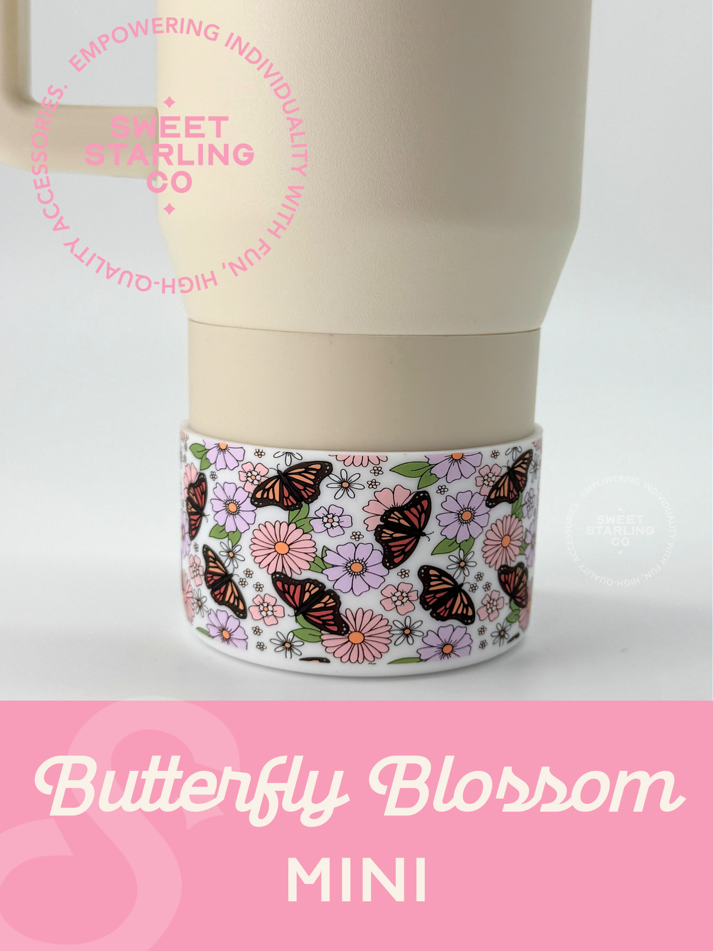 Butterfly Blossom 7cm Mini Tumbler Boots