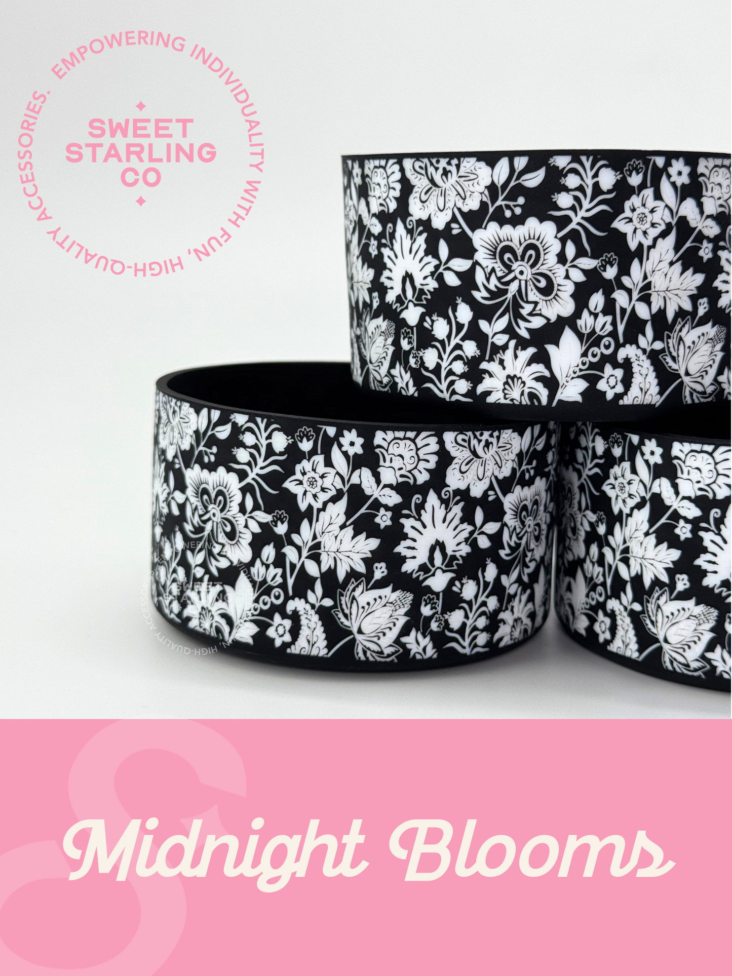 Midnight Blooms Tumbler Boots