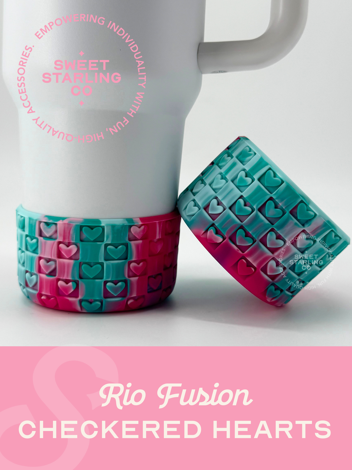 Checkered Hearts Tumbler Boots: Rio Fusion