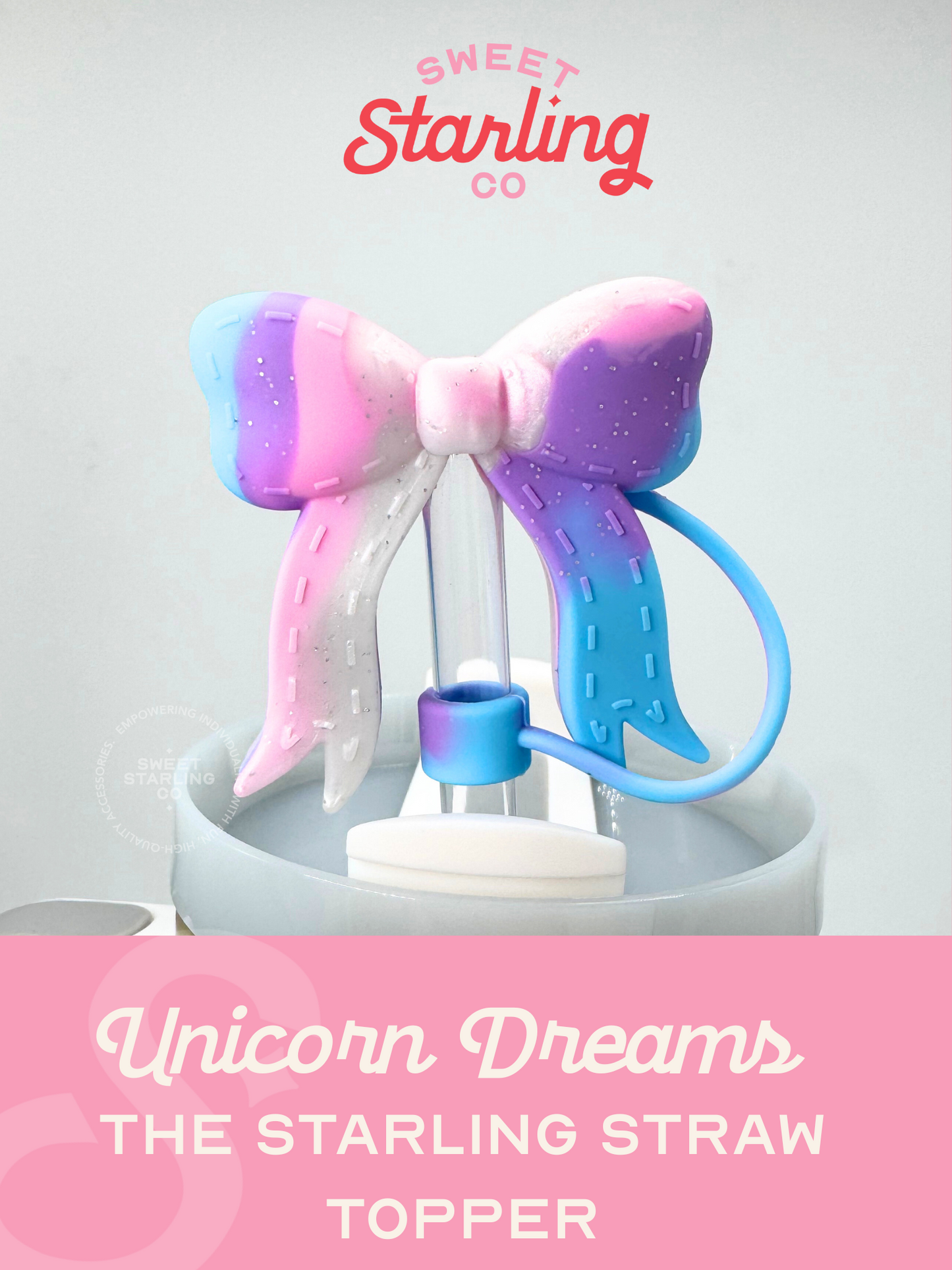 The Starling Straw Topper- Unicorn Dreams