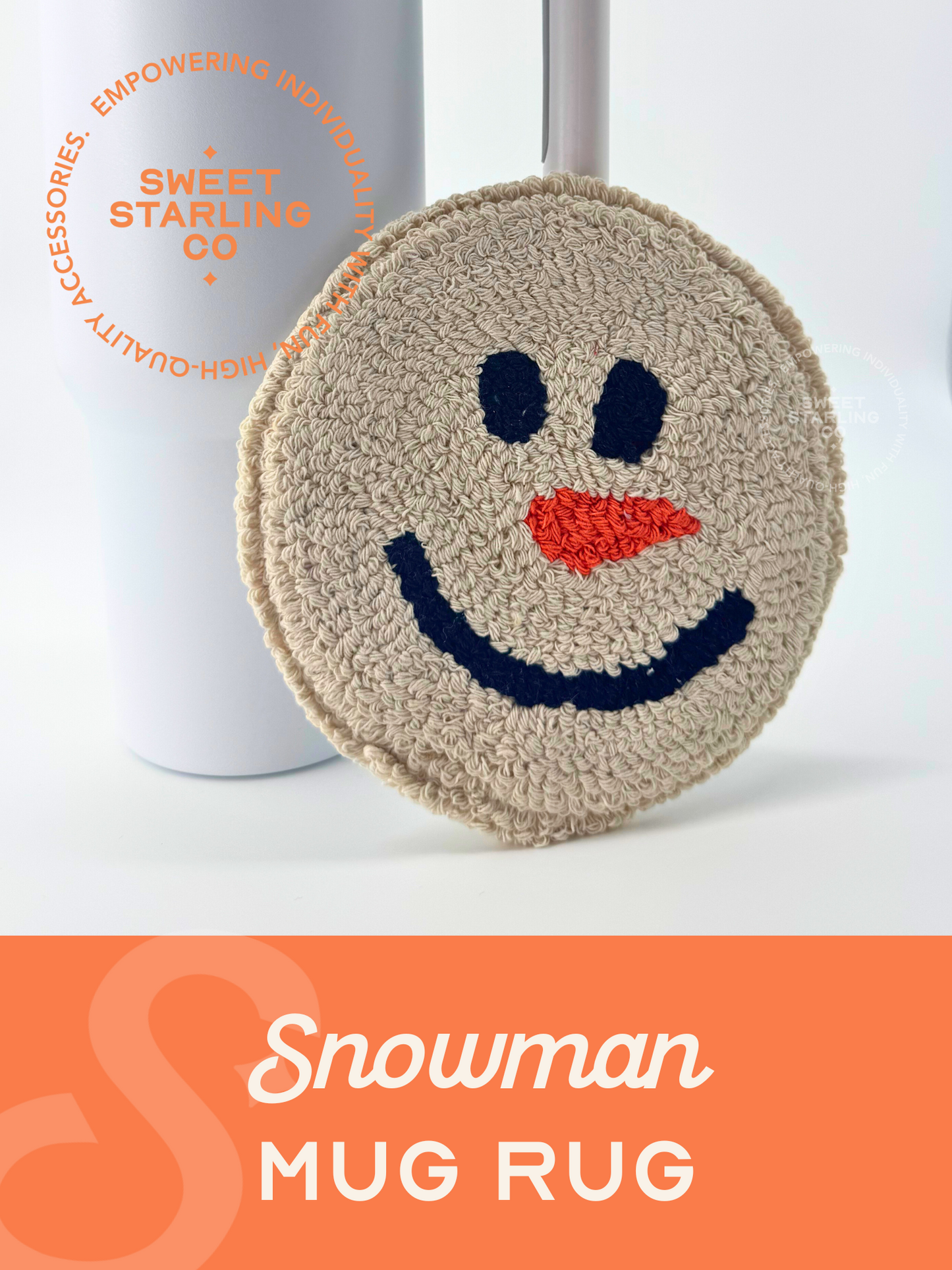 Snowman Mug Rug