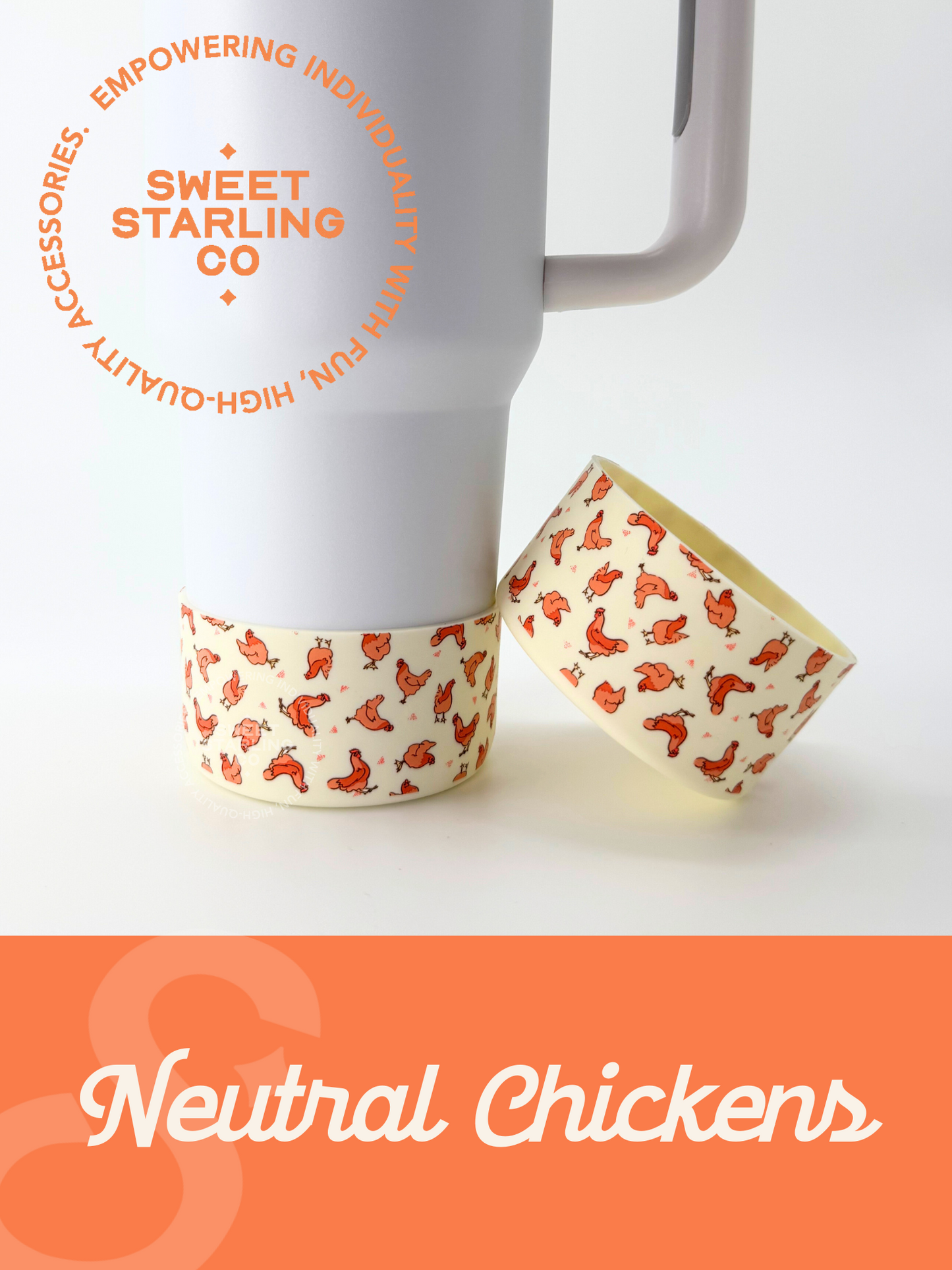 Neutral Chickens Tumbler Boots