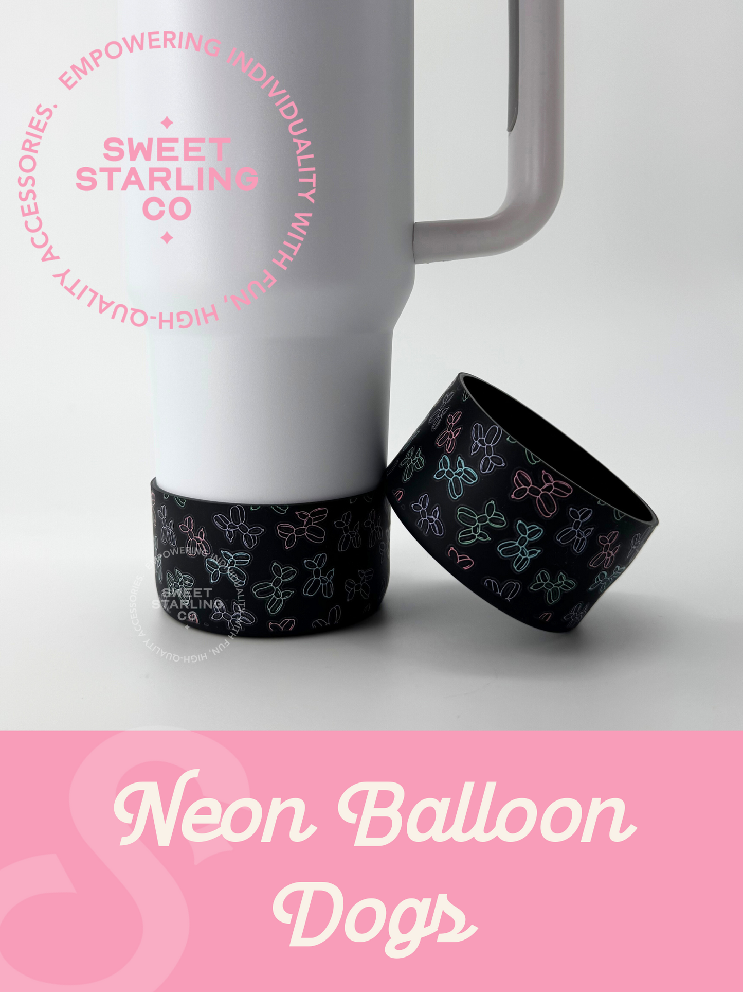 Neon Balloon Dogs Tumbler Boots