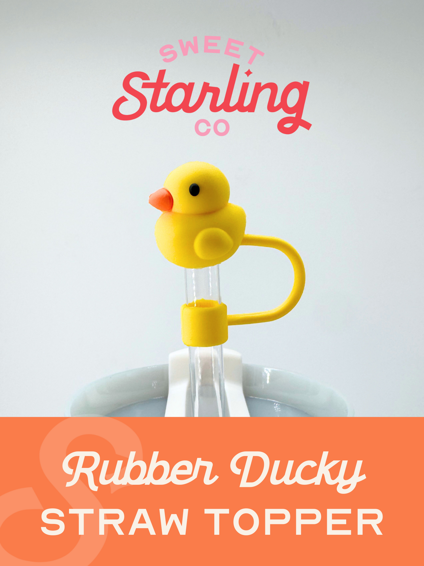 Rubber Ducky Straw Topper