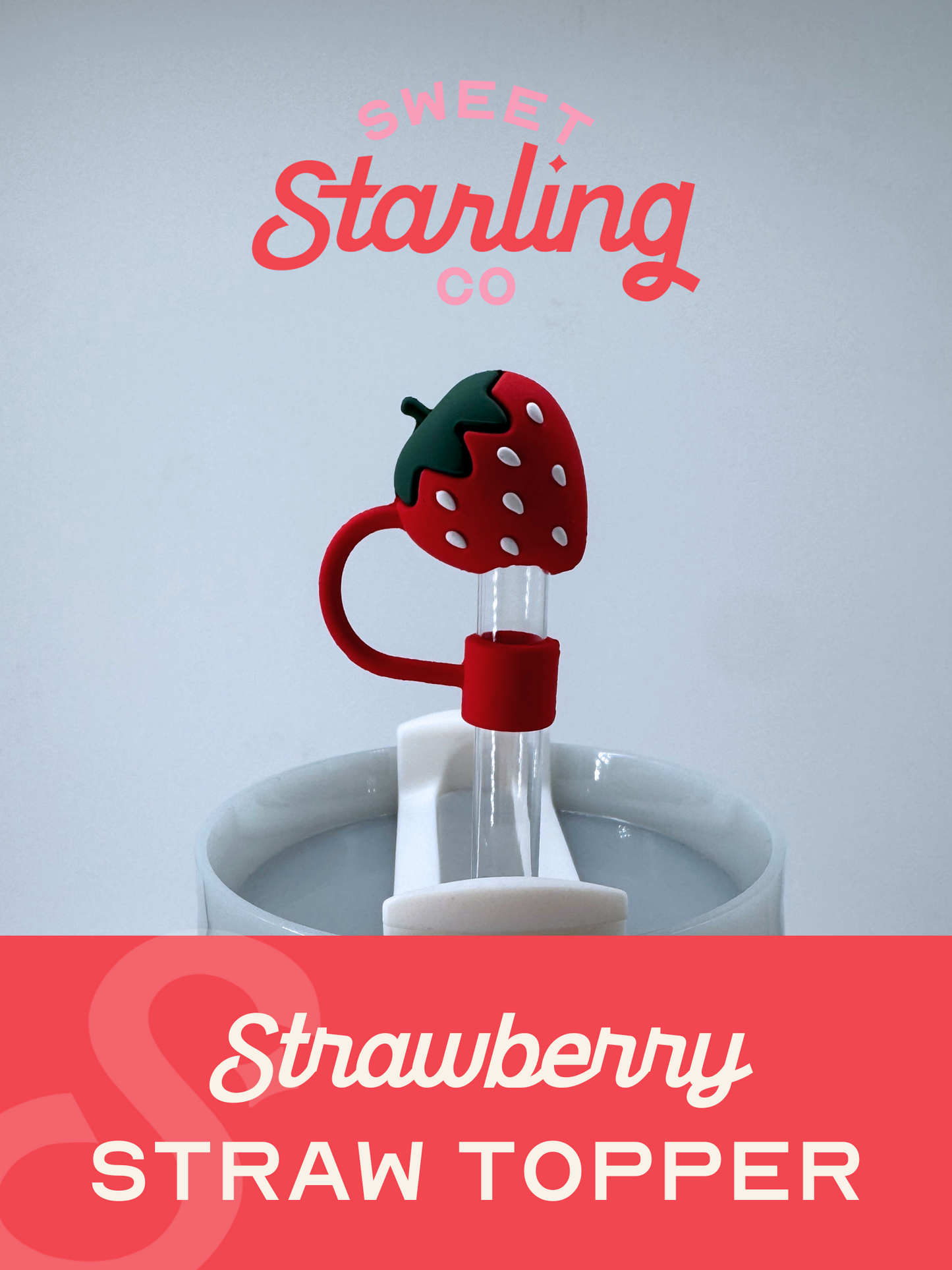 Strawberry Straw Toppers