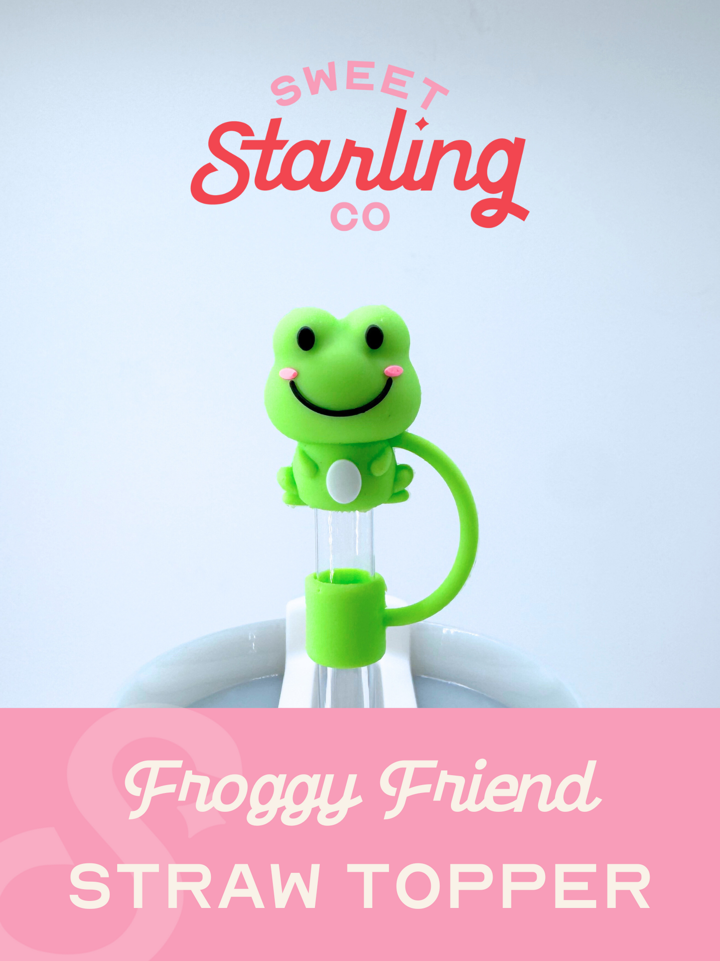 Froggy Friend Straw Topper