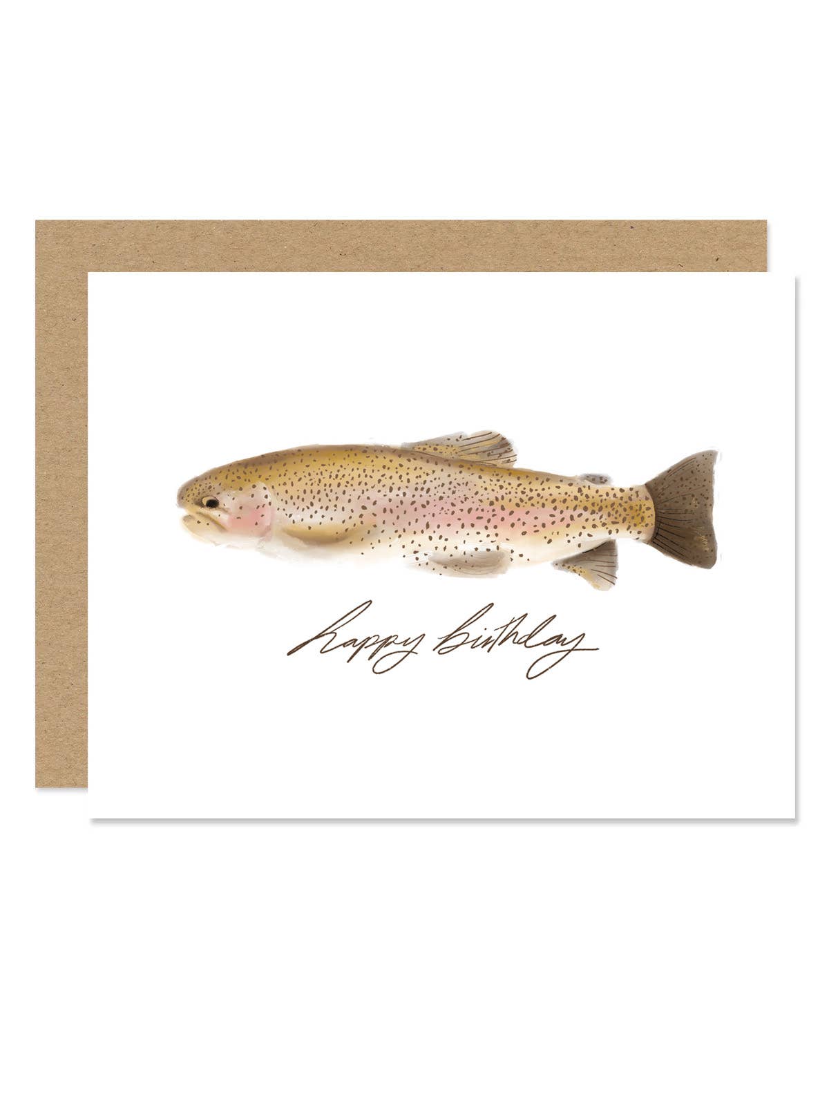 Rainbow Trout Fish Birthday Card