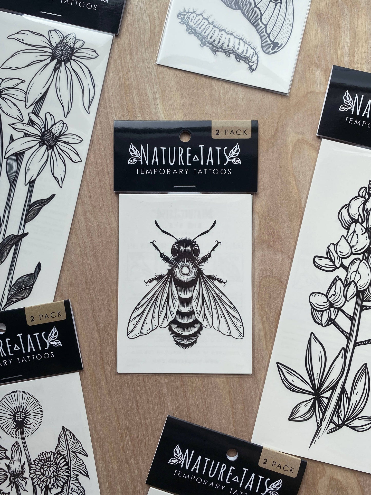 Big Bee Temporary Tattoo: 1-Pack