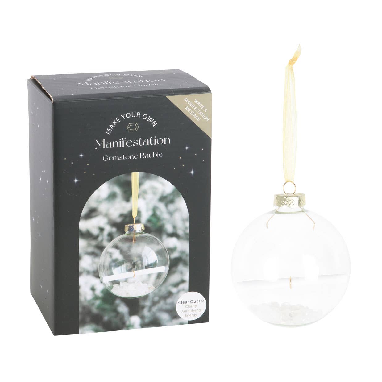 Quartz Manifestation Christmas Bauble Ornament Kit