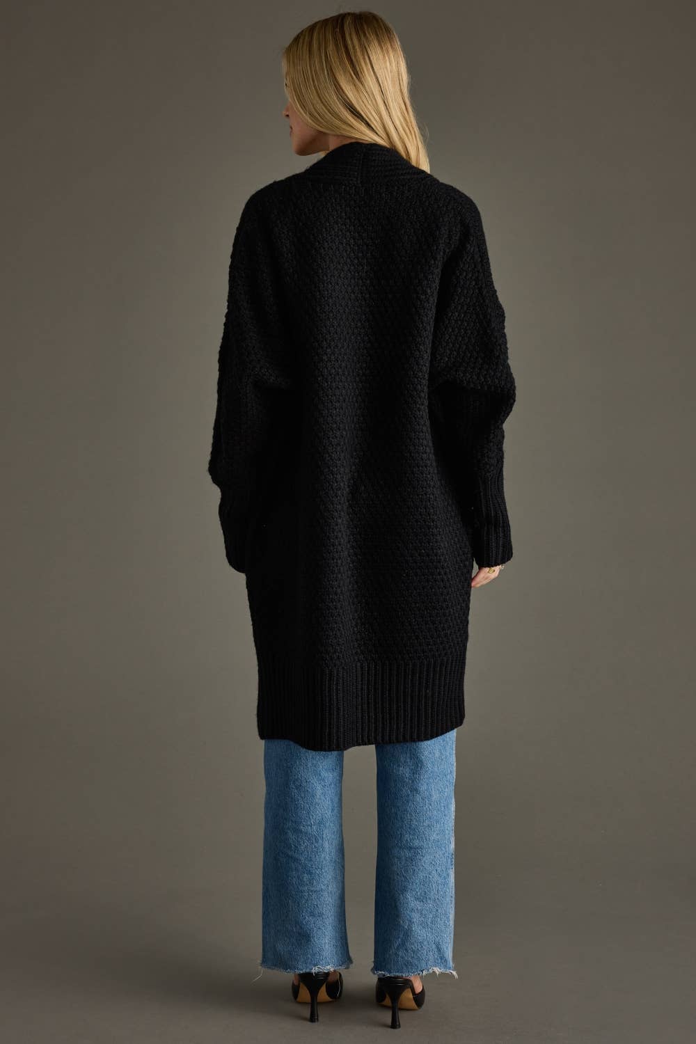 Black Knit Cardigan