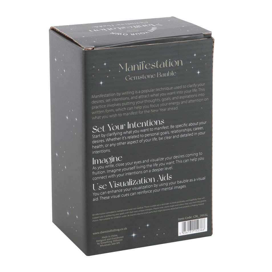 Quartz Manifestation Christmas Bauble Ornament Kit