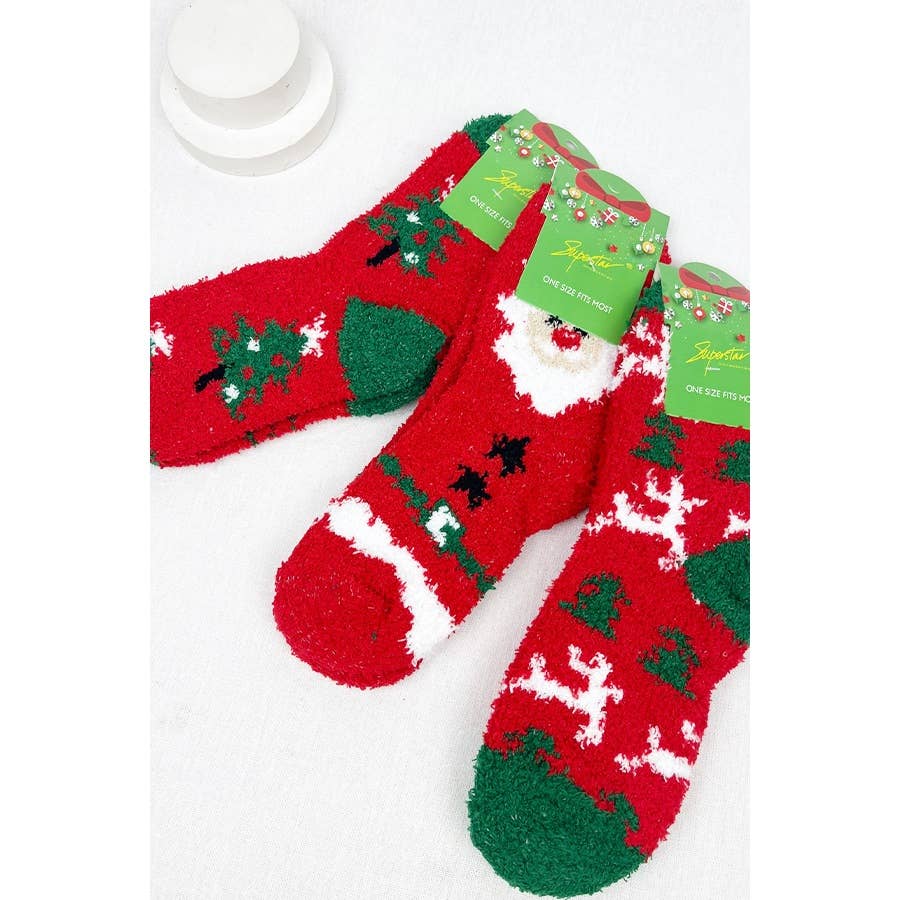 Soft and Cozy Christmas Theme Socks
