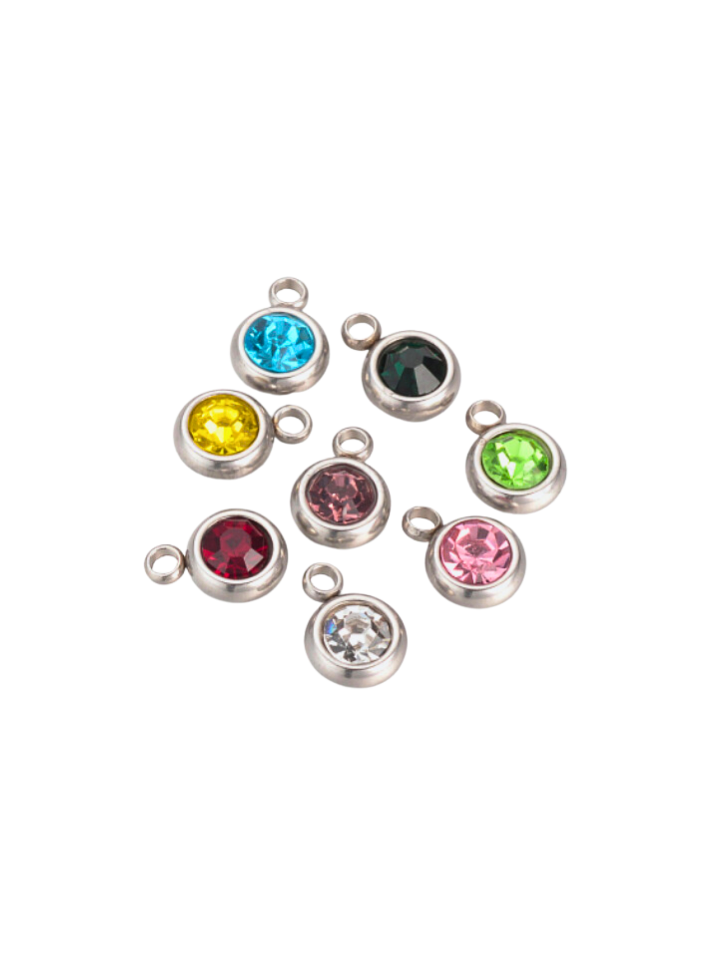* Silver Rhinestone Charm - Assorted