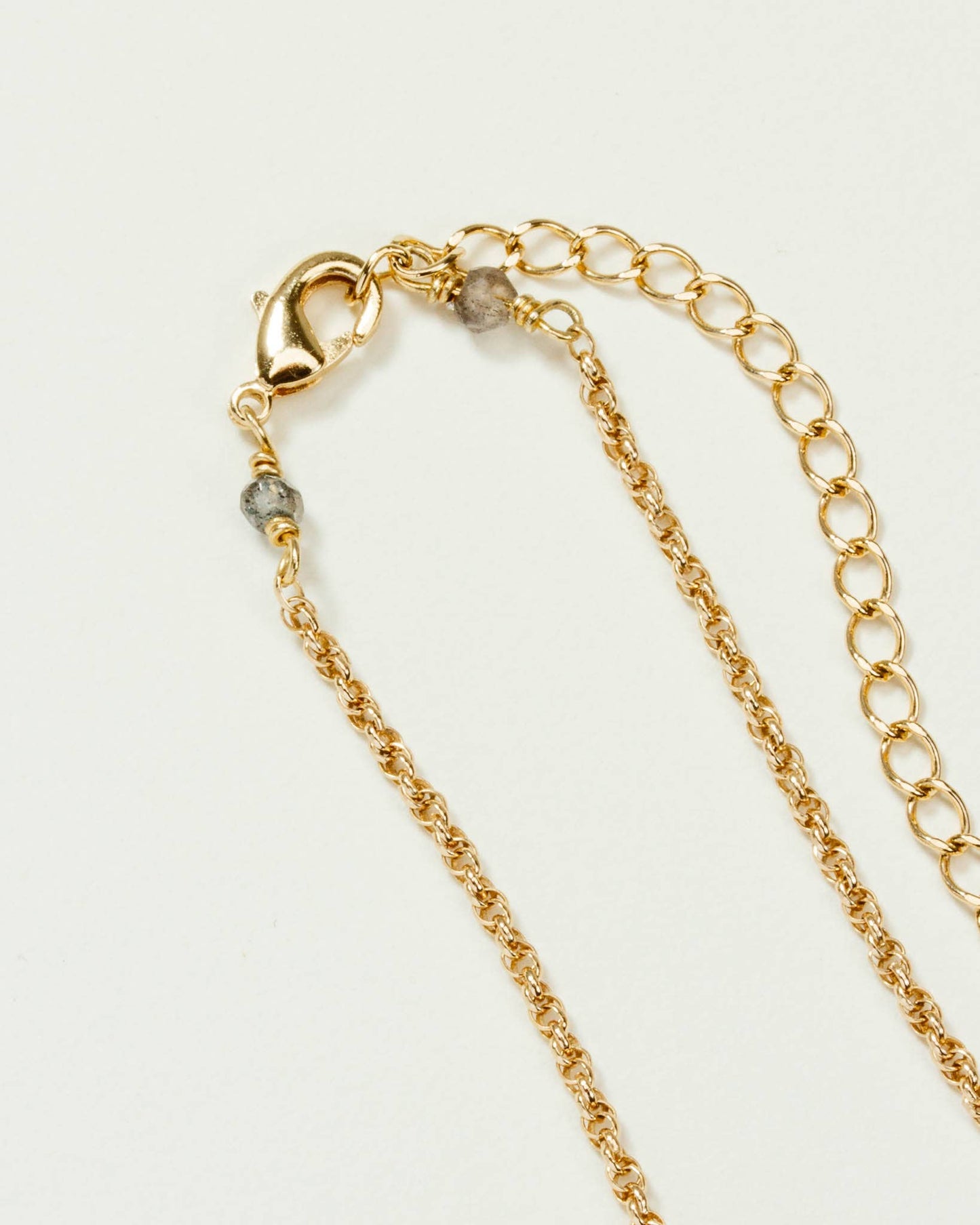 14Kt Sterling Silver Eclipse Necklace - Moonstone: 14k Gold plated Silver