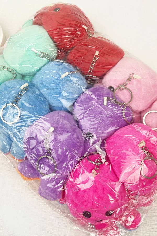 Reversible Octopus Plushie Key Chain