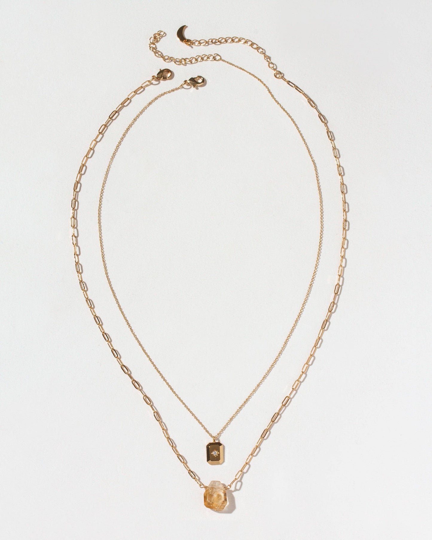 Golden Horizon Layered Necklace Set