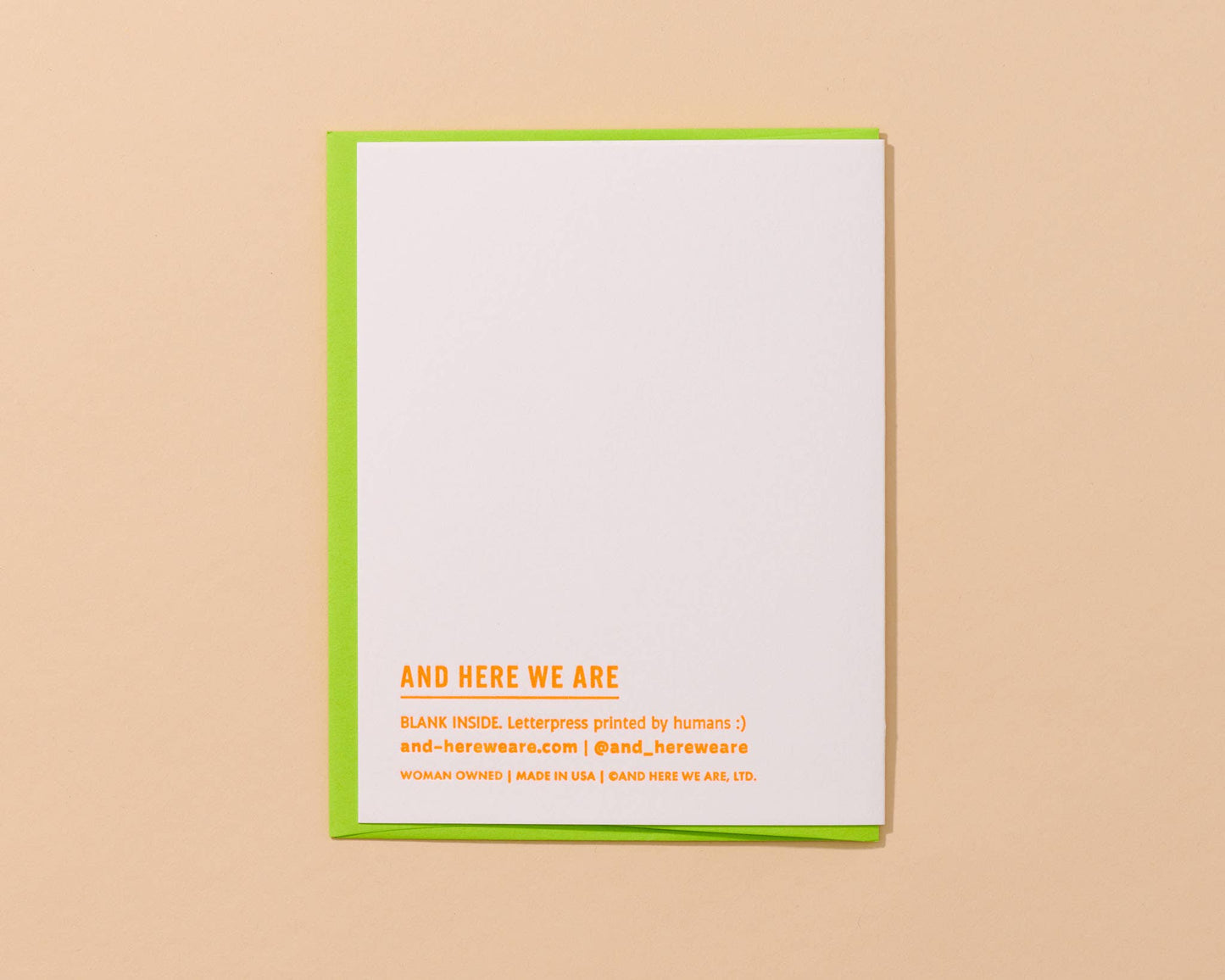 Cooler/Hotter Birthday Letterpress Greeting Card