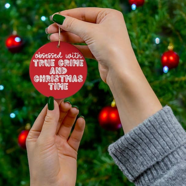 True Crime Christmas Ornaments Ornament Holidays Funny Red