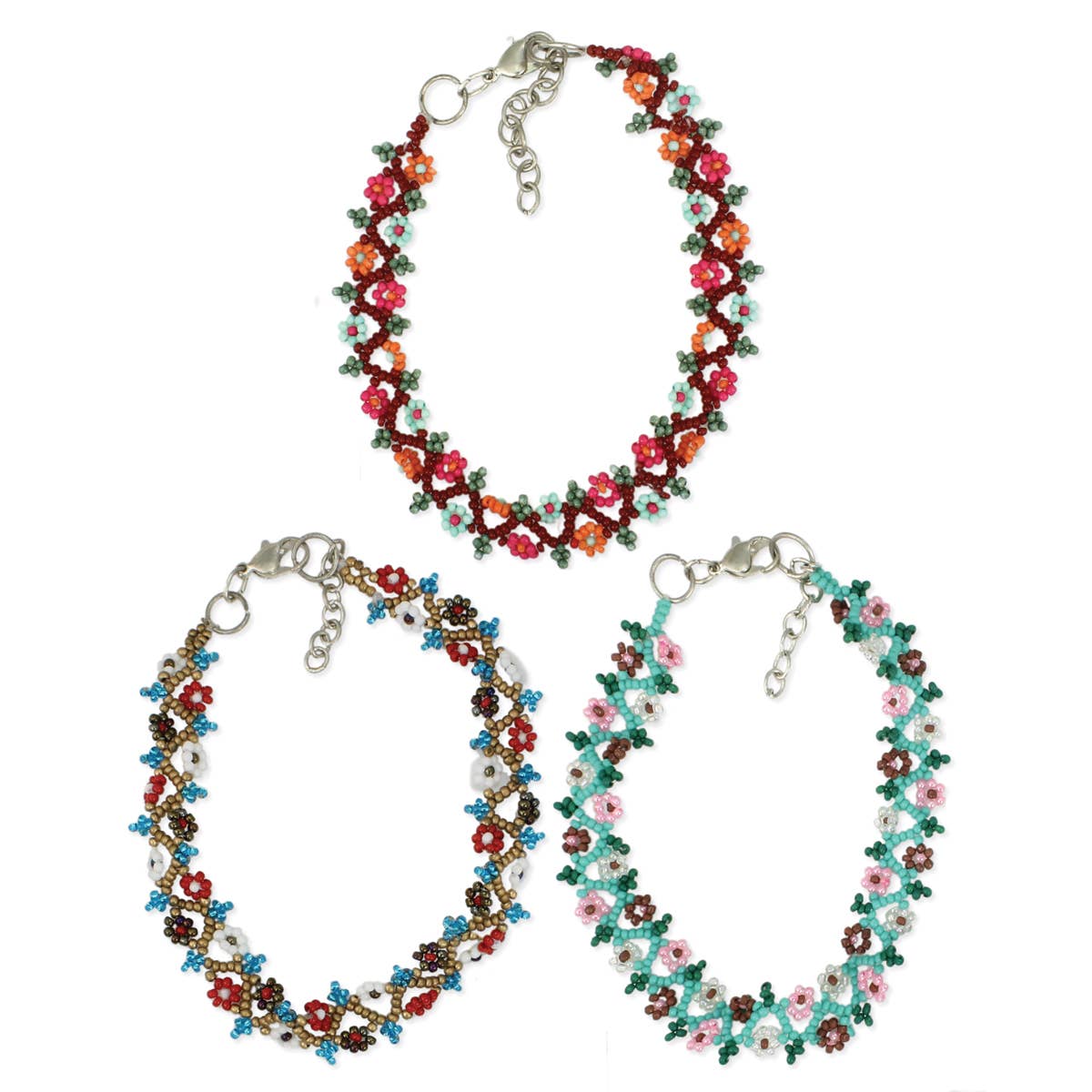 Flower Child Beaded Anklet