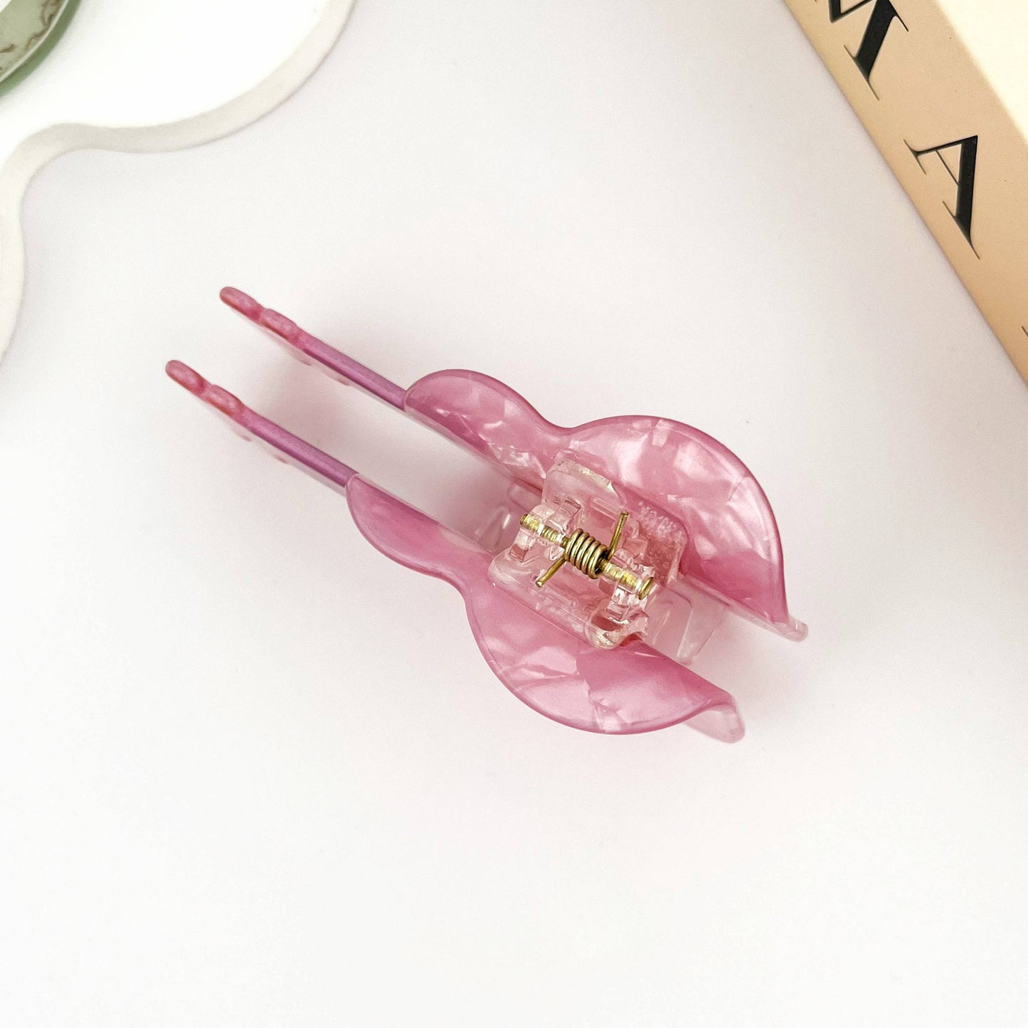 Pink Guitar Hair Clip