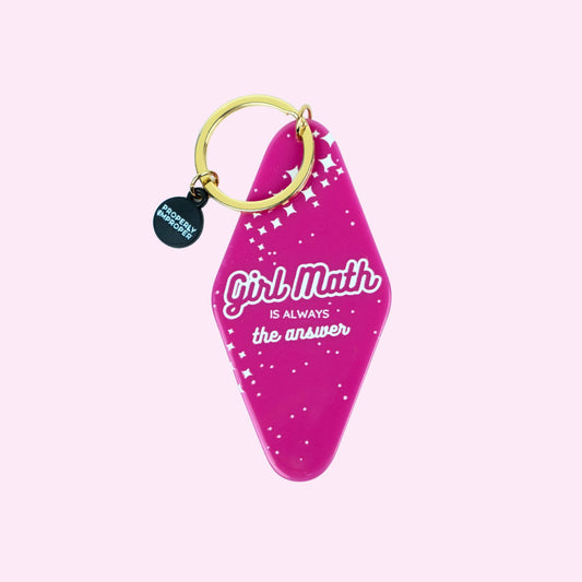 Girl Math Is Always The Answer - Keychain