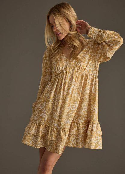 Yellow Floral Dress