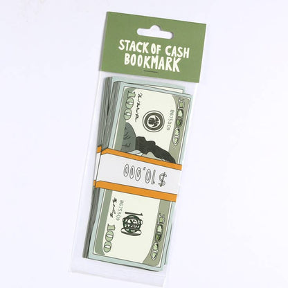 Stack of Cash Bookmark (it's die cut!)