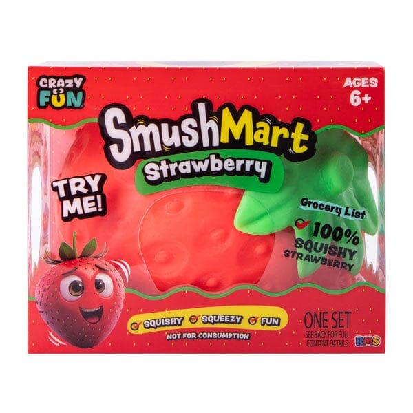 RMS SmushMart Giant Scented Squishy Strawberry Fidget Toy