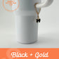 Gold + Black Bow Charm