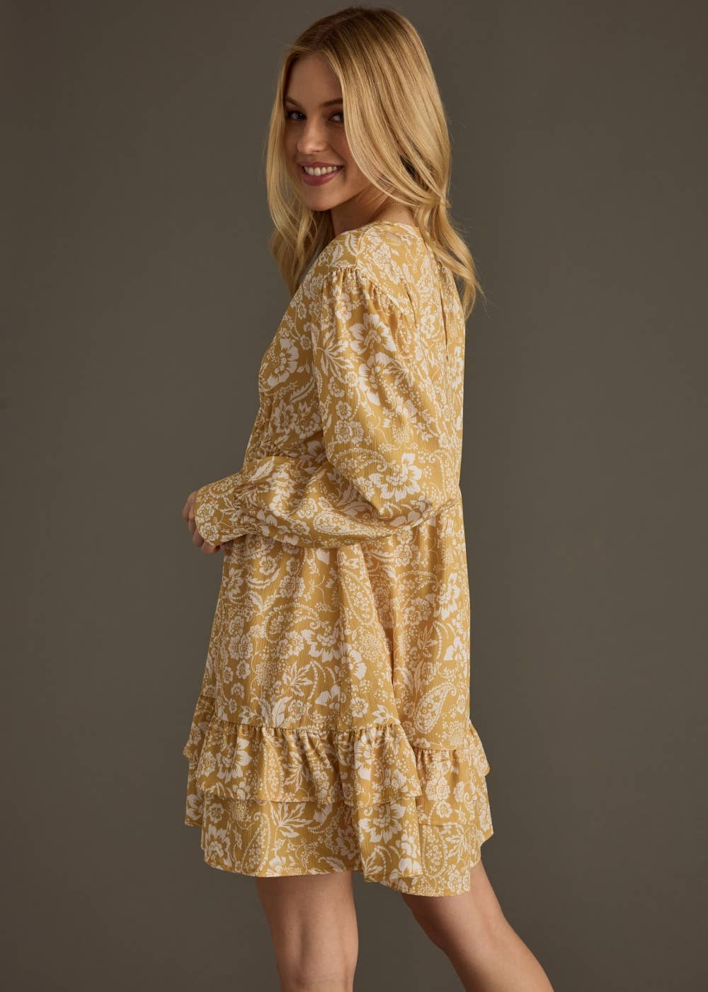 Yellow Floral Dress