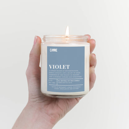 Violet Scented Candle - Fourth Wing Inspired Candles: Standard