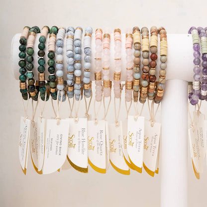 Intermix Stone Stacking Bracelet - Amazonite