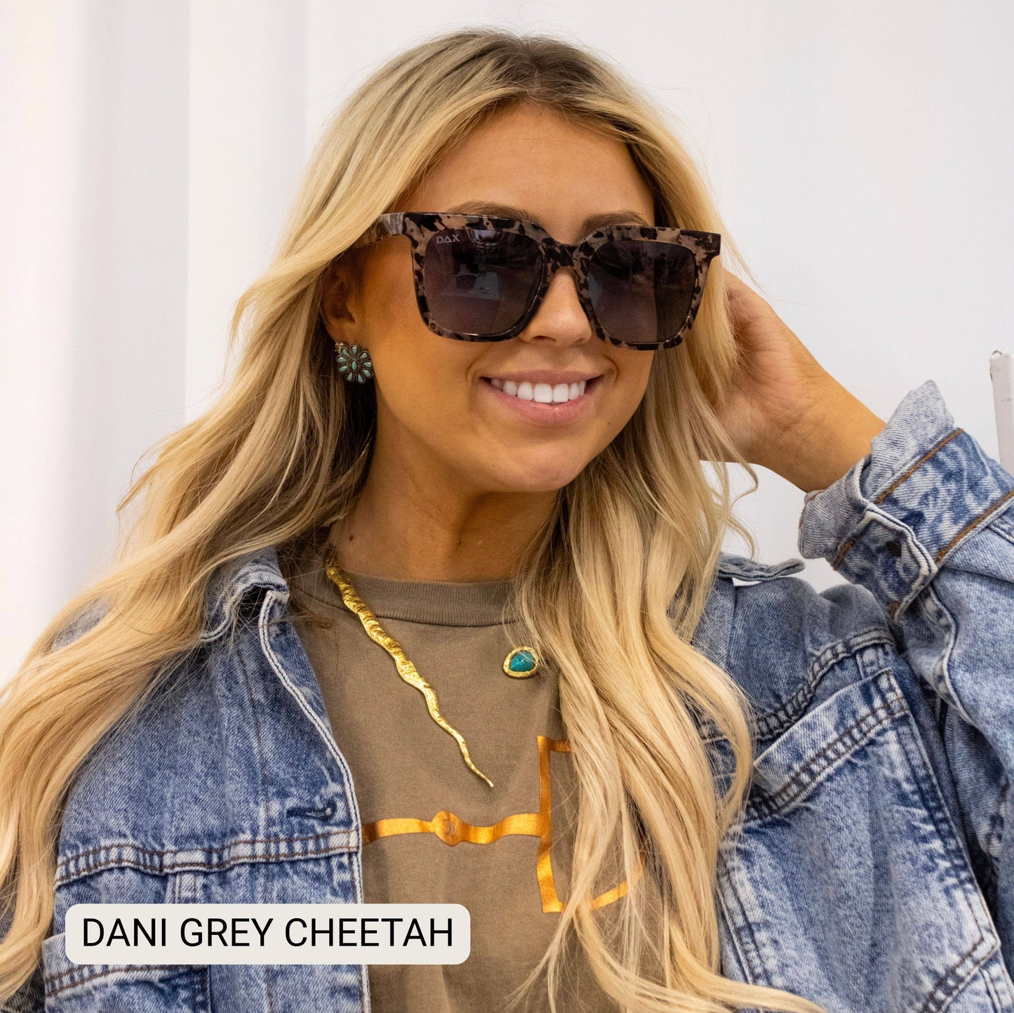 Dani- Women’s Square Sunglasses – Oversized Fall Line: Smokeshow