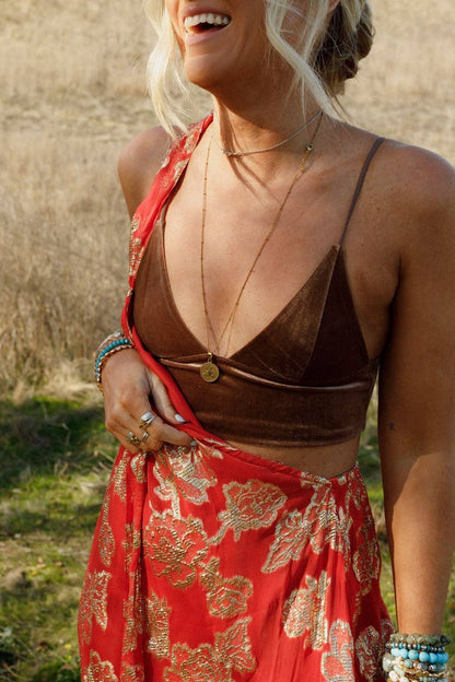 Mod Velvet Bralette - Mocha