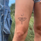 Luna Moth Temporary Tattoo: 1-Pack