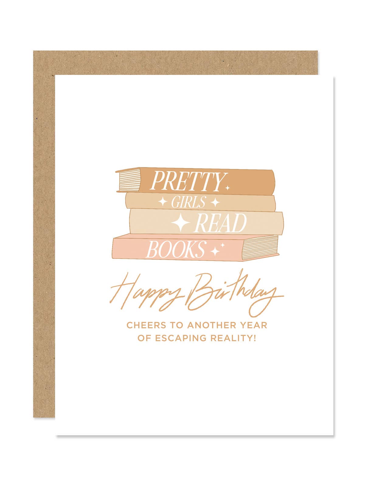 Pretty Girls Read Books Happy Birthday Card