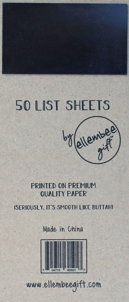 Writing all the thing's printed list pad 50 sheets