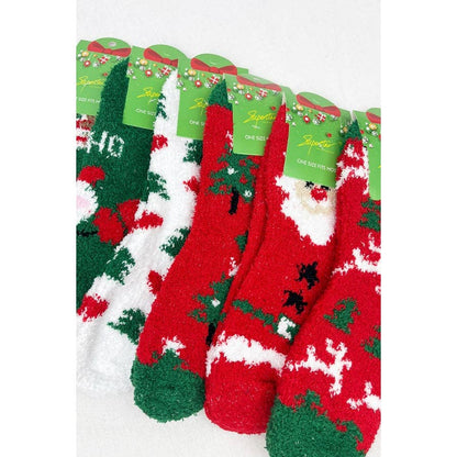 Soft and Cozy Christmas Theme Socks