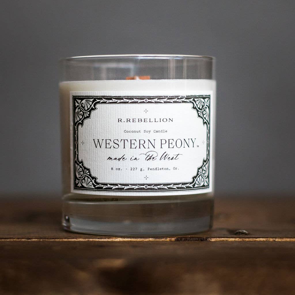 Western Peony Candle