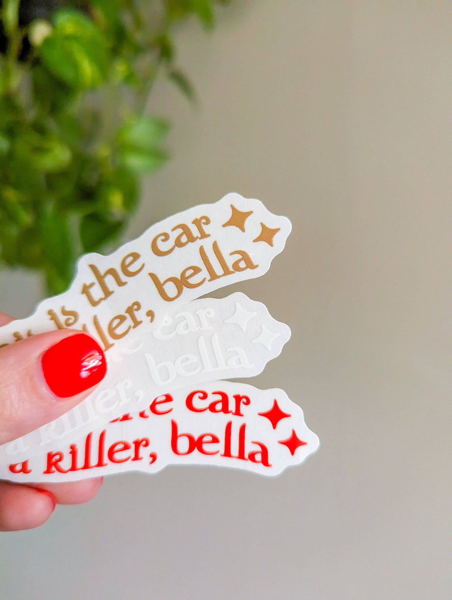 Car of a killer decal sticker