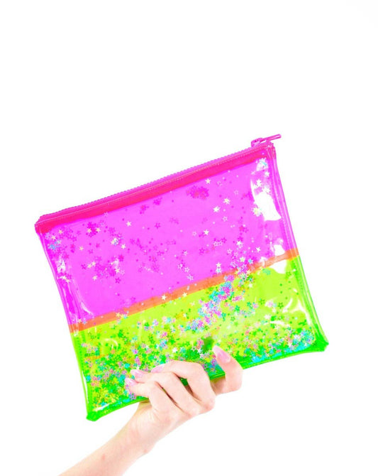 Liquid Glitter Makeup Bag - Star Dazed