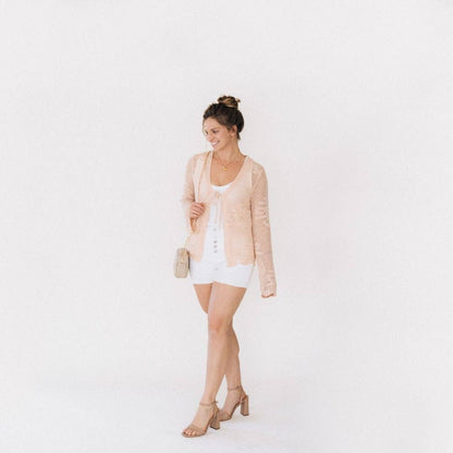 Crochet Bell Sleeve Cardigan